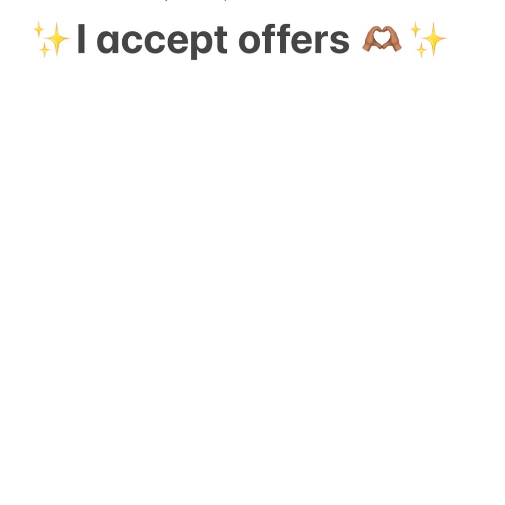 Send in your offers :)